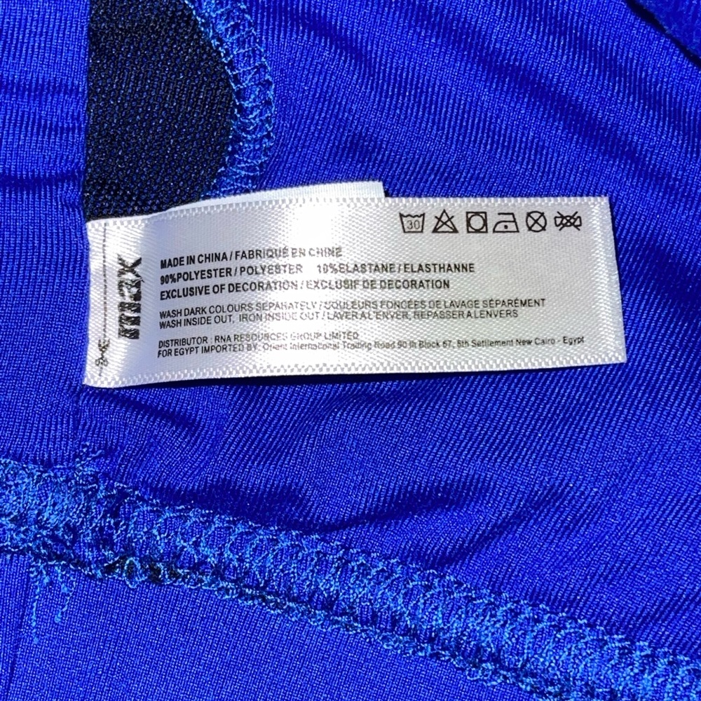 Blue Active Racerback Sports Bra - Picture 4 of 4